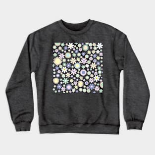 Blue Floral Designs #01 Crewneck Sweatshirt